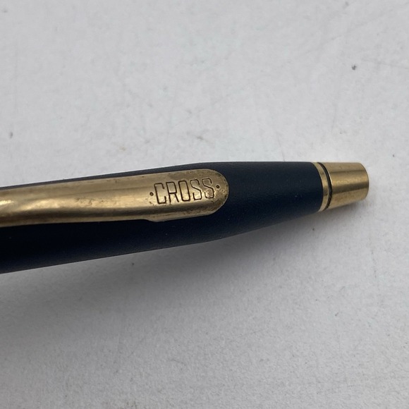VTG Cross Classic Century Lead Pencil Matte Black 23K Gold Trim VGC - Picture 4 of 10